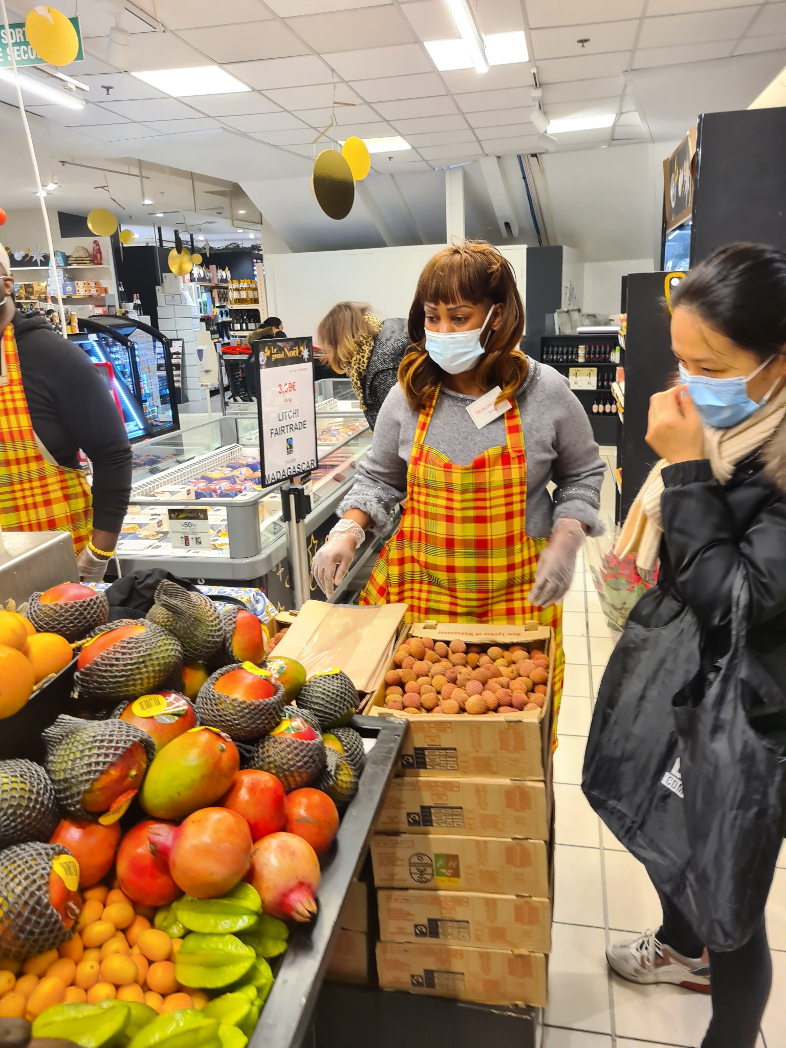 Présentation des produits aux consommateurs