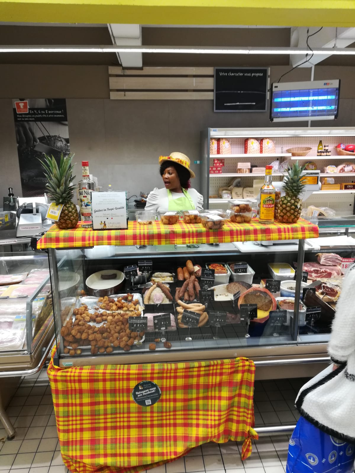 Stand de dégustation aux couleurs des Antilles